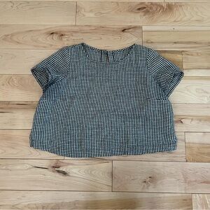 NPL cropped linen top